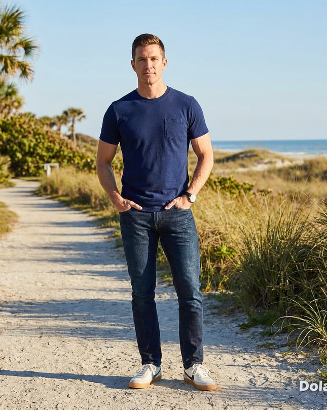 Short Sleeve Blue T-Shirt