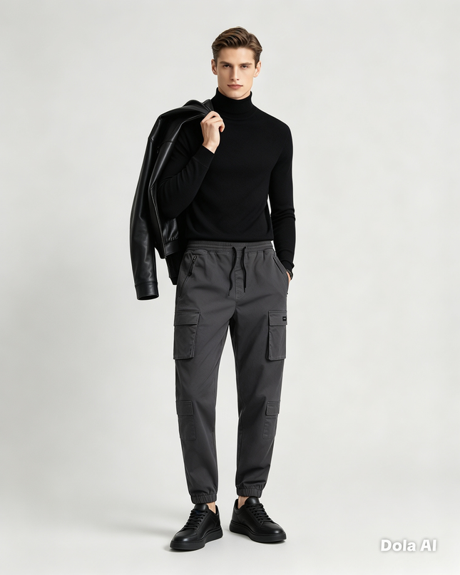 UTILITY WOVEN CARGO JOGGERS